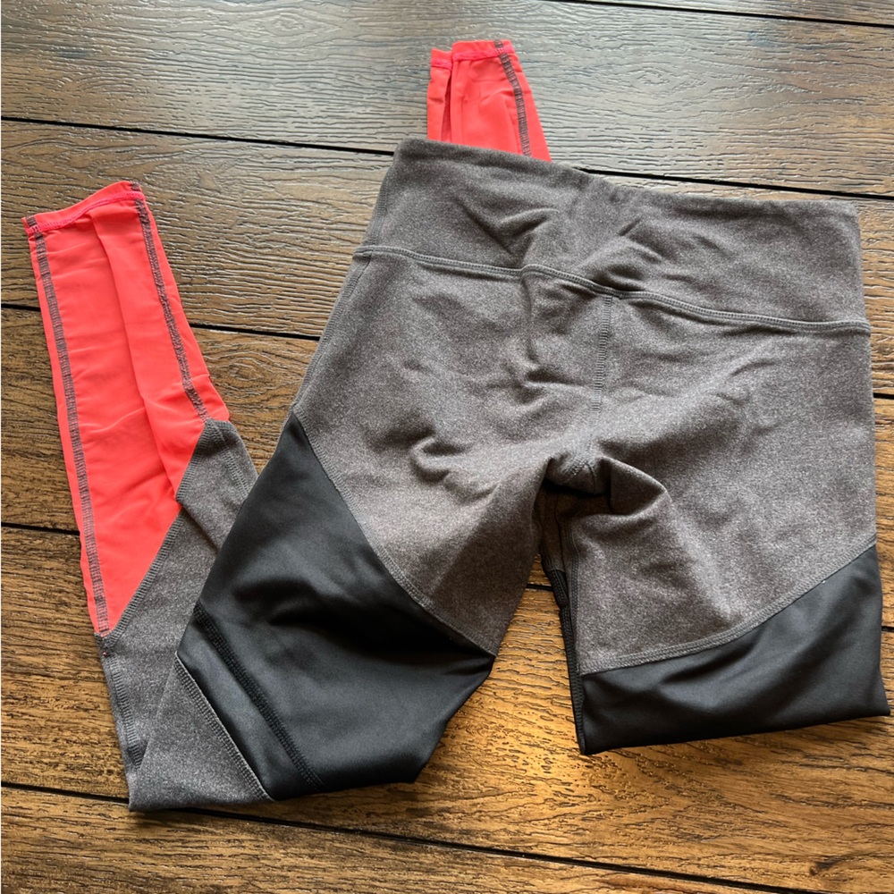 Alo Yoga Sheila Alosoft Colorblock Mid Rise Athletic Leggings Size XSmall - Picture 2 of 5